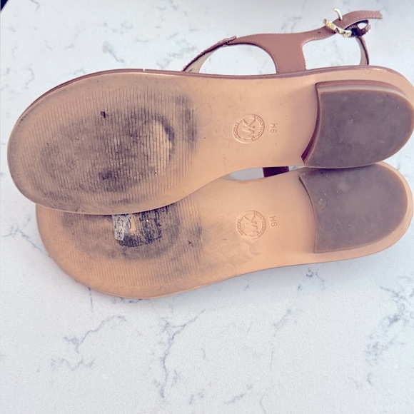 Michael Michael Kors MK Plate Thong Women's Sandals size 9M shoes - Picture 10 of 12